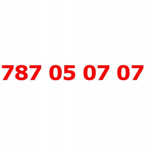 787 05 07 07 Złoty Numer T-mobile Starter Tmobile