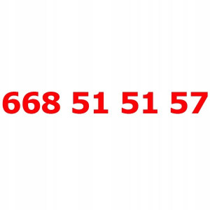 668 51 51 57 Złoty Numer T-mobile Starter Tmobile