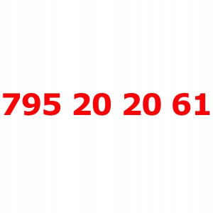 795 20 20 61 Złoty Numer T-mobile Starter Tmobile
