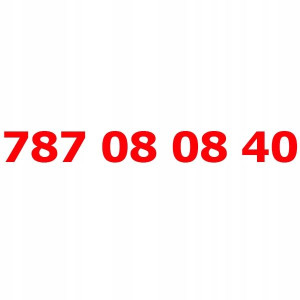 787 08 08 40 Złoty Numer T-mobile Starter Tmobile