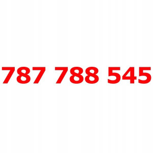 787 788 545 Złoty Numer T-mobile Starter Tmobile