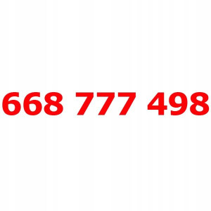 668 777 498 Złoty Numer T-mobile Starter Tmobile
