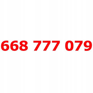 668 777 079 Złoty Numer T-mobile Starter Tmobile