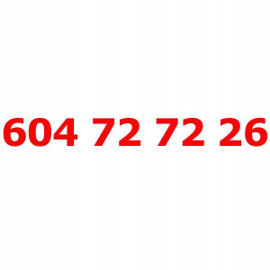 604 72 72 26 Złoty Numer T-mobile Starter Tmobile