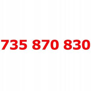 735 870 830 Złoty Numer T-mobile Starter Tmobile