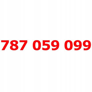 787 059 099 Złoty Numer T-mobile Starter Tmobile