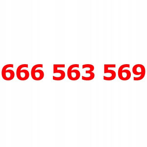 666 563 569 Złoty Numer T-mobile Starter Tmobile