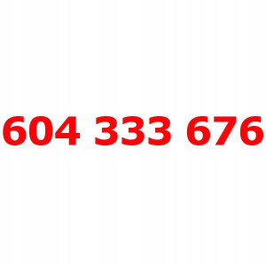 604 333 676 Złoty Numer T-mobile Starter Tmobile
