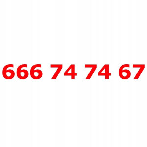 666 74 74 67 Złoty Numer T-mobile Starter Tmobile