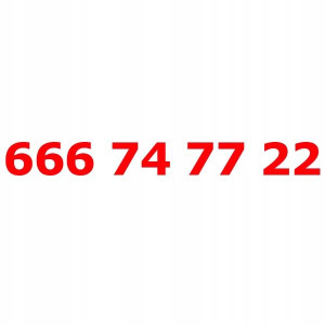 666 74 77 22 Złoty Numer T-mobile Starter Tmobile