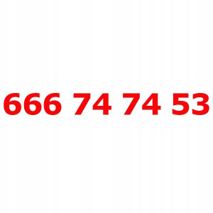 666 74 74 53 Złoty Numer T-mobile Starter Tmobile
