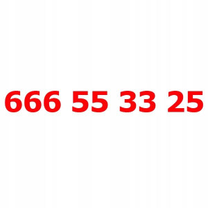 666 55 33 25 Złoty Numer T-mobile Starter Tmobile