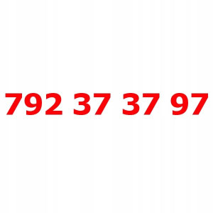 792 37 37 97 Złoty numer Play starter nr telefonu