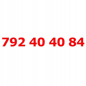 792 40 40 84 Złoty łatwy numer PLAY STARTER KARTA
