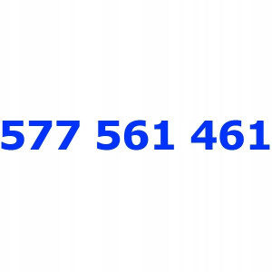577 561 461 PLAY Złoty numer Nr telefonu STARTER