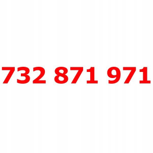 732 871 971 PLAY Złoty numer Nr telefonu STARTER