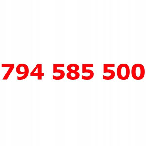 794 585 500 PLAY Złoty numer Nr telefonu STARTER