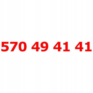 570 49 41 41 Złoty łatwy numer PLAY STARTER KARTA