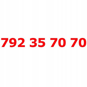 792 35 70 70 Złoty łatwy numer PLAY STARTER KARTA