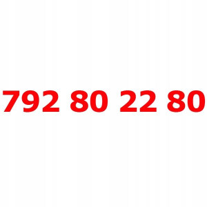 792 80 22 80 Złoty łatwy numer PLAY STARTER KARTA