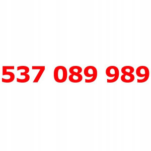 537 089 989 Złoty łatwy numer PLAY STARTER KARTA