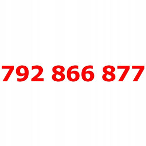 792 866 877 Złoty łatwy numer PLAY STARTER KARTA