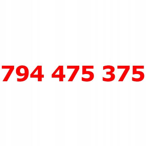 794 475 375 Złoty łatwy numer PLAY STARTER KARTA
