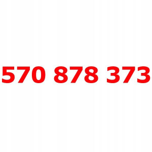 570 878 373 Złoty łatwy numer PLAY STARTER KARTA