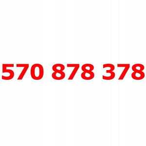 570 878 378 Złoty łatwy numer PLAY STARTER KARTA