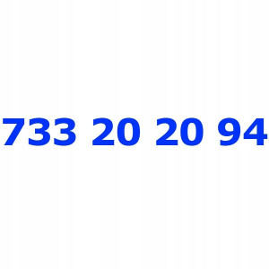 733 20 20 94 Złoty łatwy numer PLAY STARTER KARTA
