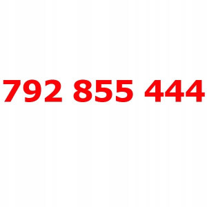 792 855 444 Złoty łatwy numer PLAY STARTER KARTA