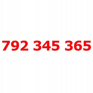 792 345 365 Złoty łatwy numer PLAY STARTER KARTA