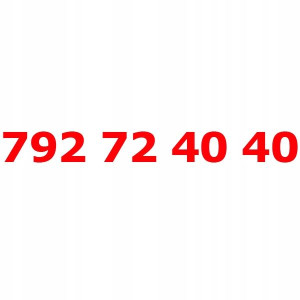 792 72 40 40 Złoty łatwy numer PLAY STARTER KARTA
