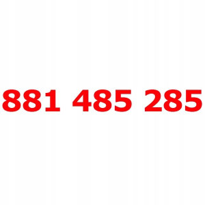 881 485 285 Złoty łatwy numer PLAY STARTER KARTA