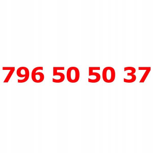 796 50 50 37 Złoty łatwy numer PLAY STARTER KARTA