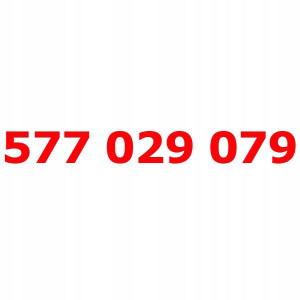 577 029 079 Złoty łatwy numer PLAY STARTER KARTA