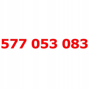 577 053 083 Złoty łatwy numer PLAY STARTER KARTA