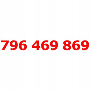 796 469 869 Złoty łatwy numer PLAY STARTER KARTA