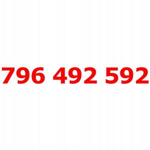 796 492 592 Złoty łatwy numer PLAY STARTER KARTA
