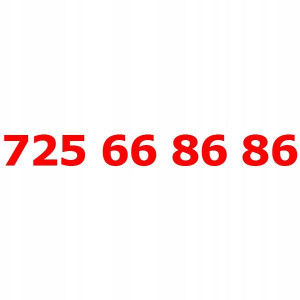 725 66 86 86 Złoty numer telefonu nr PLUSH PLUS