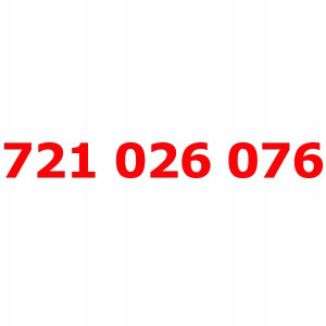 721 026 076 Złoty numer telefonu nr PLUSH PLUS gsm