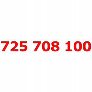 725 708 100 Złoty łatwy numer PLUSH PLUS na KARTĘ