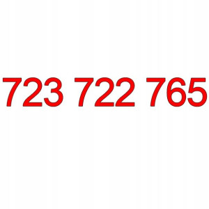 723 722 765 Złoty Łatwy Numer Plus Karta Starter