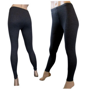 Legginsy getry grafitowe długie XL bawełniane