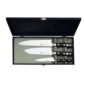 Tojiro DP3 Zestaw Nóż Szefa kuchni 21 cm + Santoku 17 cm + Uniwersalny12 cm