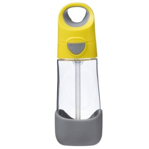 Tritanowa butelka ze słomką 450 ml, lemon sherbet, b.box