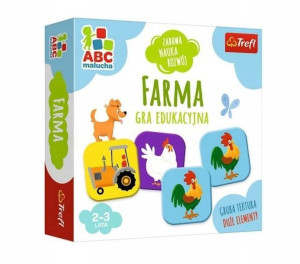 Trefl Gra Memory Farma Zwierzęta Abc Malucha