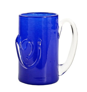 Artystyczny kufel do piwa - Kobalt