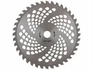 Tarcza 255mm Kosy Spalinowej 40t Ostrze 25.4 Tct