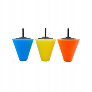 Gąbki Polerskie Stożek Polerski Do Felg 3szt 150mm